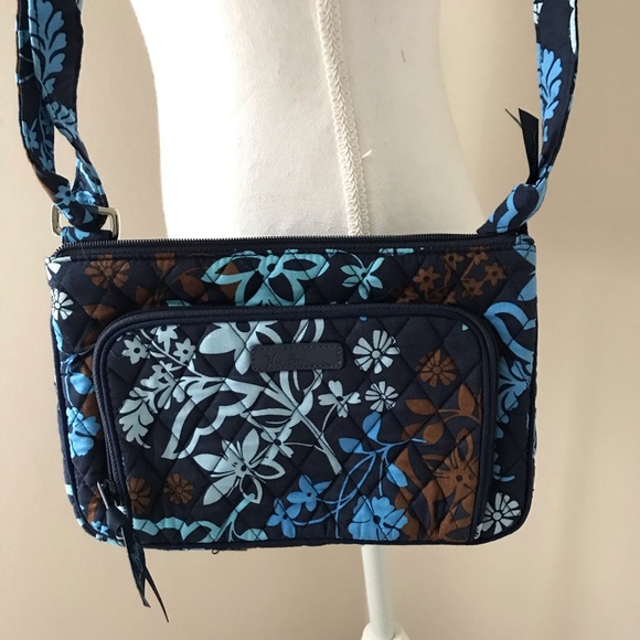 Vera Bradley Handbags - Vera Bradley blue paisley shoulder bag